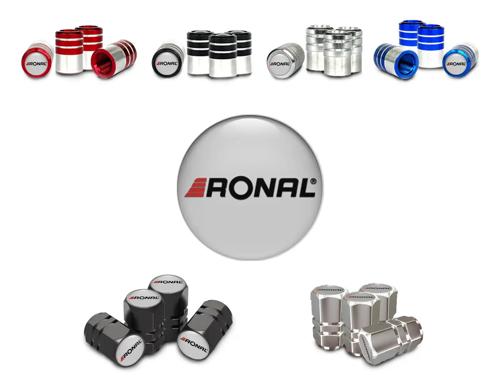 Ronal Tapones Neumático Camiones Estilo Carrera